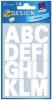 Avery etiketten letters A-Z groot wit - Waterbestendige folie - Pak van 2 vel