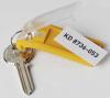 Durable sleutelhanger Key Clip geel - Pak van 6 stuks