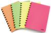 Atoma schrift Fluo A4 uit PP ass. kleuren - Gelijnd 144 blz - Pak van 10 stuks