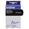 Brother tape - linten voor P-Touch PT-500/PT-8E/PT-2000/PT-3000/PT-5000 - 9mmx7.7M - wit/zwart