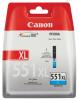 Canon 6444B001 / CLI-551 C XL inktcartridge cyaan hoge capaciteit