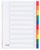 Class'ex numerieke tabbladen A4 uit gekleurde PP set 1-10