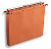 L'Oblique hangmappen laden Foolscap AZO oranje 30mm bodem - Tussenafstand: 390mm - Pak van 25 stuks