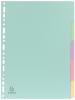 Exacompta tabbladen Forever A4 uit gerecycleerd karton 180 g/m² 5 tabs - Doos van 50 stuks