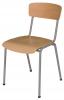 Fixa houten bezoekersstoel / schoolstoel