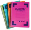 Gallery spiraalschrift Bicolor A4 - Gelijnd - Pak van 6 stuks