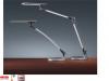 Hansa LED-bureaulamp Comfort dubbele arm aluminium