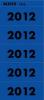 Leitz zelfklevende jaartaletiketten 2012 blauw - Pak van 100 stuks