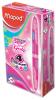 Maped 4-kleuren balpen Twin Tip Girl - Doos van 12 stuks