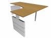 Swan hoekbureau Nova NG-Compact groot HI 200/60 x 160/80 cm