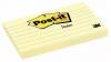 Post-it® gelijnde Notes geel 76x127 mm - Pak van 12x 100 vel