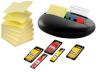 Post-it® keivormige dispenser zwart voor Z-Notes en Index inclusief memoblokken en index