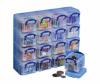 Really Useful Boxes transparante opbergdozen 0,14 l - Set van 16 stuks