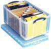 Really Useful Boxes® transparante opbergdoos 64 liter - Set van 4 boxes