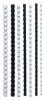 Rexel plastic bindruggen rug van 32 mm ovaal zwart - Doos van 50 stuks