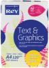 Rey wit papier Text & Graphics A4 120 g/m² - Pak van 250 vel