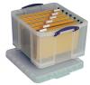 Really Useful Boxes® transparante opbergdoos 42 liter (voor hangmappen) - Pak van 5 opbergdozen
