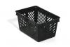 Shopping basket / winkelmand zwart 27 liter - Set van 6 stuks