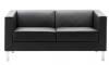 Schaffenburg design lounge sofa zwart Leder All-Tec serie 255