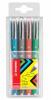 Stabilo roller Worker Colorful - Etui van 4 stuks in geassorteerde kleuren 