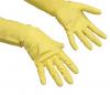 Vileda handschoenen Contract geel 100 % natuurlijke latex - Maat: L - Pak van 10 stuks