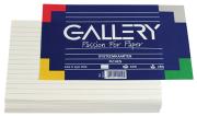 Gallery witte systeemkaarten 10x15 cm gelijnd - Pak van 100 stuks
