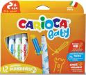 Carioca viltstifen Baby - ophangbare doos met 12 stuks in geassorteerde kleuren 