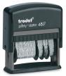 Trodat tekststempel met datum Printy 4817 FR 3,8mm 12 woorden