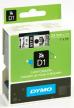 Dymo D1 tape / labeltape 24 mm x 7M transparant/zwart - Pak van 5 tapes