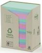 Post-it Notes gerecycleerd, ft 76 x 127 mm, geassorteerde kleuren 