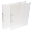 Class'ex ringmap 2 ringen van 30 mm kristal mat - Rug van 3,5cm