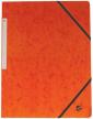 5Star elastomap A4 oranje met elastieken zonder kleppen - Pak van 10 stuks 