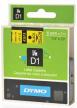 Dymo D1 tape - labeltape 19 mm x 7M zwart/geel