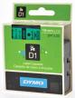 Dymo D1 tape - labeltape 19 mm x 7M zwart/groen