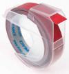 Dymo tape - labelstrook voor lettertang Omega 9 mm x 3 M rood