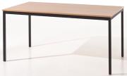 Bisley tafel rechthoek 140x70 cm beuk met zwart onderstel 