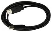 USB-kabel 2.0 zwart - Lengte: 1,8 m