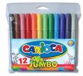 Carioca viltstift Jumbo Superwashable - 12 stiften in plastic etui