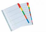 Class'ex tabbladen uit wit karton 170 g/m² met 5 gekleurde tabs  