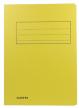 Class'ex dossiermap / farde met 3 kleppen folio geel