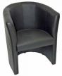 Mobo Fauteuil Club en cuir noir