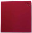 Naga magnetisch glasbord 45 x 45 cm rood