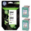 Hewlett Packard cartridge C9505EE / HP 344 3-kleuren DUBBELPAK