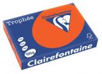 Clairefontaine Gekleurd papier Trophée Intens A4 120g/m² kardinaalrood 