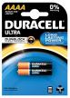 Duracell batterijen Ultra Power AAAA LR80425 - Blister met 2 stuks