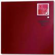 Naga magnetisch glasbord 35 x 35 cm rood