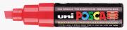 Uni-ball Paint Marker Posca PC-8K beitelpunt 8mm fluo rood