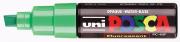 Uni-ball Paint Marker Posca PC-8K beitelpunt 8mm fluo groen