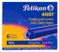 Pelikan inktpatronen 4001 koningsblauw