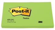 Post-it® gekleurde notes Neon 76 x 127 mm felgroen